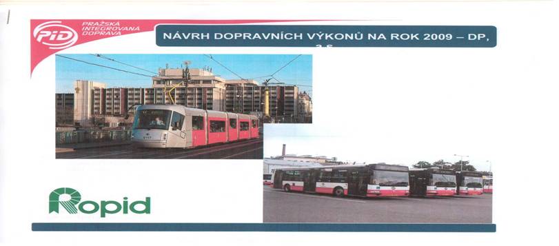 Nvrhy pepravnch vkon 2009-ROPID