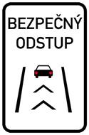 Bezpen odstup - nov znaka 2016